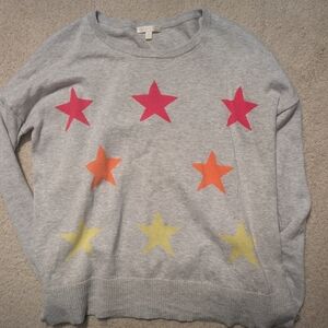 Lisa Todd Gray Sweater with Star Accents